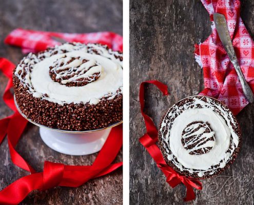 Torta miglio soffiato e cioccolato