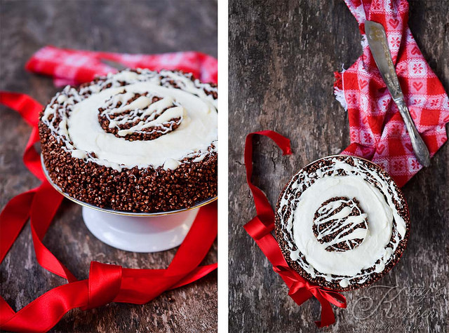 Torta miglio soffiato e cioccolato