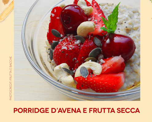 porridge di avena con frutta secca Farmanatura