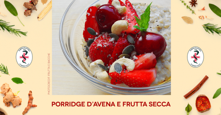 porridge di avena con frutta secca Farmanatura