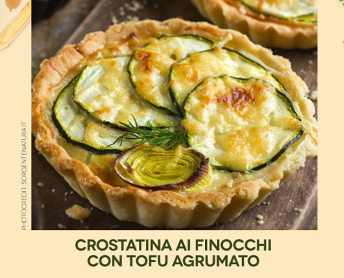 Crostatina finocchi e tofu - Farmanatura