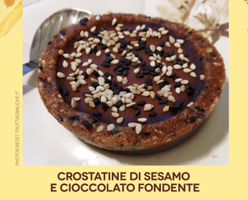 crostatine sesamo e cioccolato Farmanatura