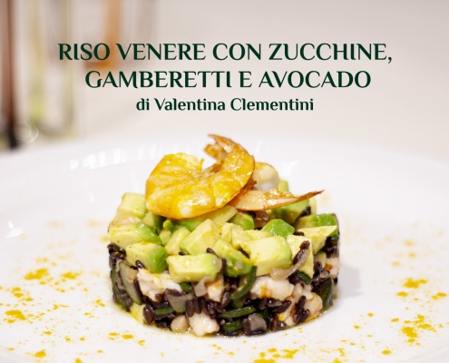 Riso venere con zucchine, gamberetti e avocado - ricetta di ValentinaClementini Farmanatura