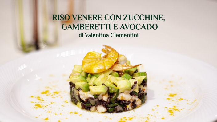 Riso venere con zucchine, gamberetti e avocado - ricetta di ValentinaClementini Farmanatura